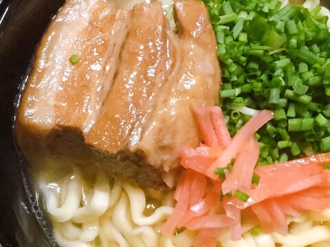 市販の沖縄そば出汁スープで 沖縄そば レシピ 作り方 By Panda 楽天レシピ